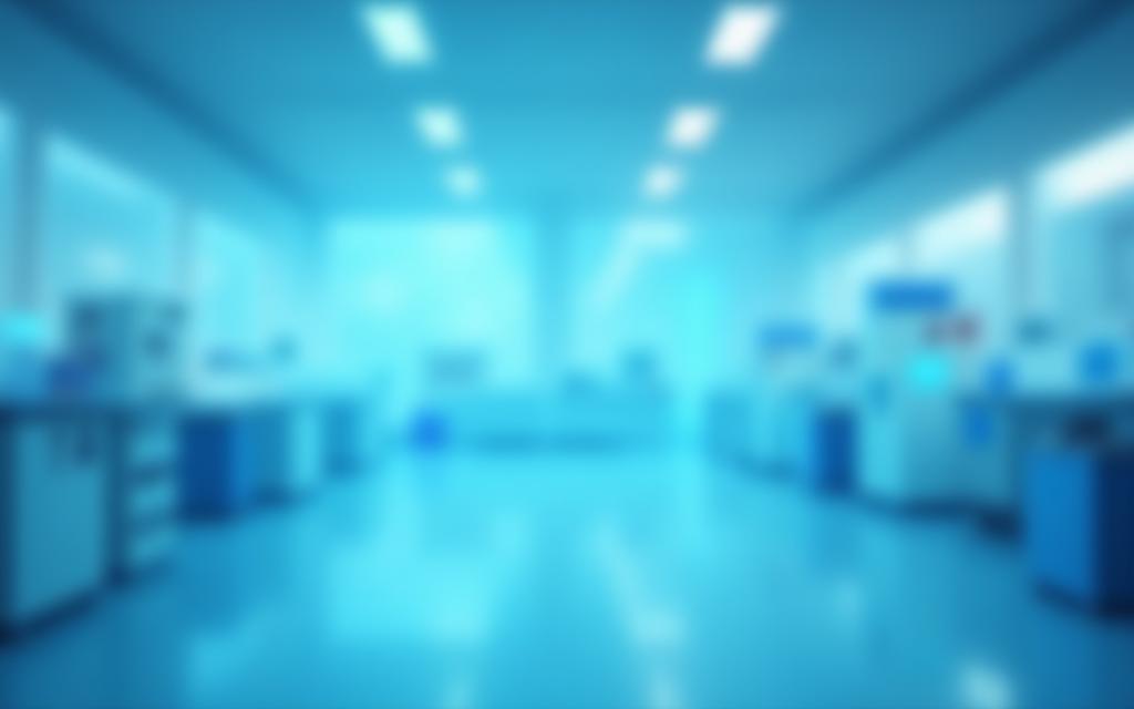 Scientific laboratory background with blurred equipment